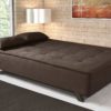 Sofá Cama Com Catracas, Pés de Madeira e Almofadas Soltas 1.90m Veludo - Image 3