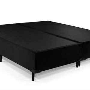 Cama Box Queen com Pés de Madeira