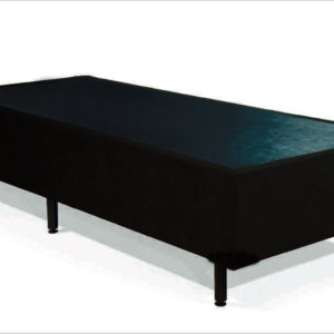 Cama Box Solteiro com Pés de Madeira