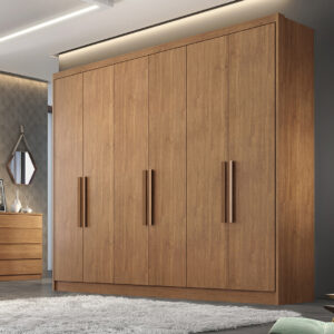 Guarda Roupa Casal MDF com Portas de Abrir